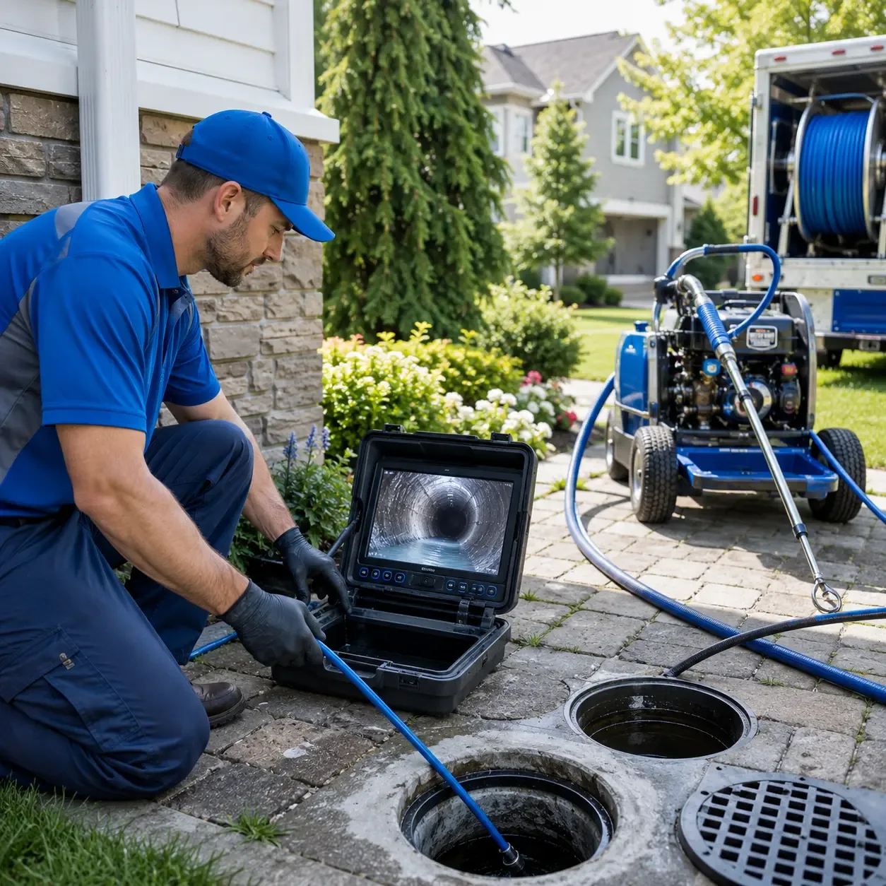 Outdoor drain cleaning professionals serving Highlands, TX